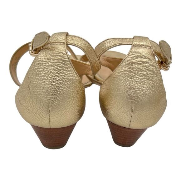 Coach Women's Metallic Low Heel Thong Strap Sandals Gold Size 9B - Picture 3 of 8